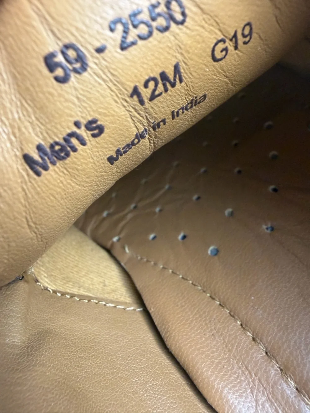 Johnston & Murphy Men’s Brown Leather Wing Tip Dress Shoes size 12